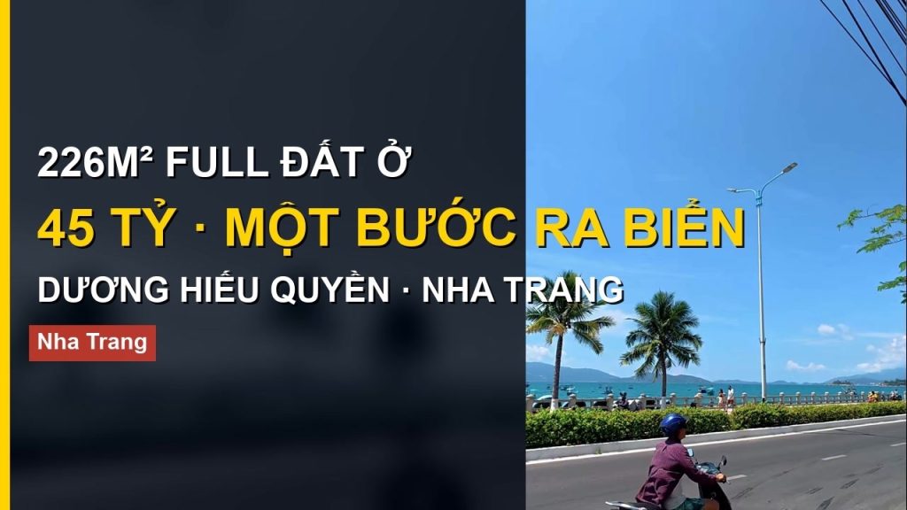 Đất ở đô thị trên trục Phạm Văn Đồng Nha Trang vì sao hiếm