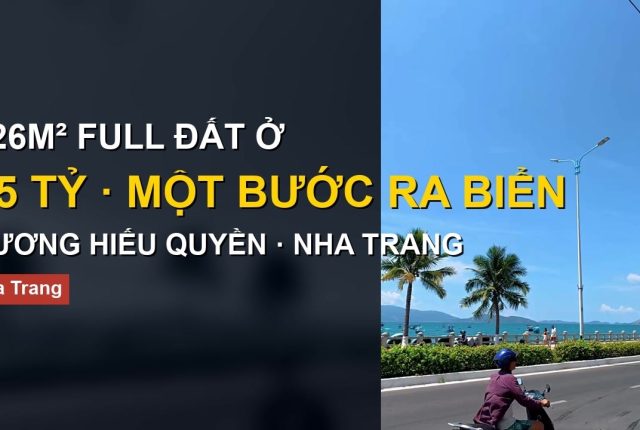 Đất ở đô thị trên trục Phạm Văn Đồng Nha Trang vì sao hiếm