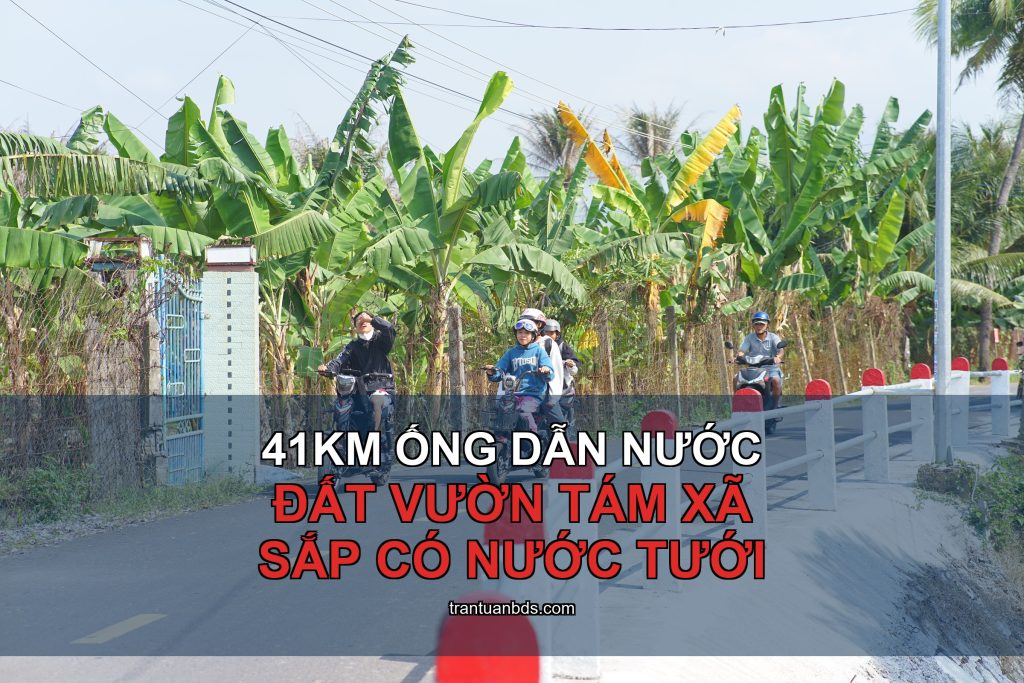 Ống dẫn nước Sông Chò 1: đất vườn tám xã được gì?