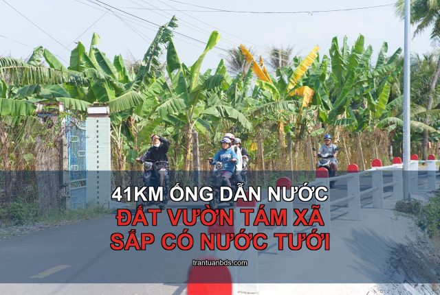 Ống dẫn nước Sông Chò 1: đất vườn tám xã được gì?