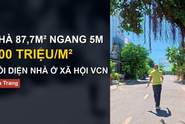 Nhà đối diện nhà ở xã hội VCN Bắc Nha Trang cần xem gì