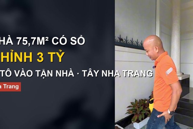 Nhà ô tô vào tận nhà ở Tây Nha Trang cần đo những gì