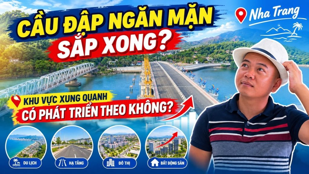 Tiến độ cầu đập ngăn mặn Nha Trang và tác động khu vực