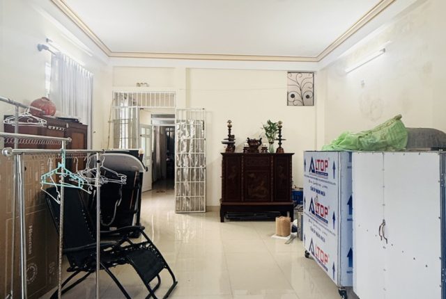 Nhà 3 tầng khu dân cư A-T, Vĩnh Hải, Nha Trang 253m² ngang 12m, đường nhựa 16m