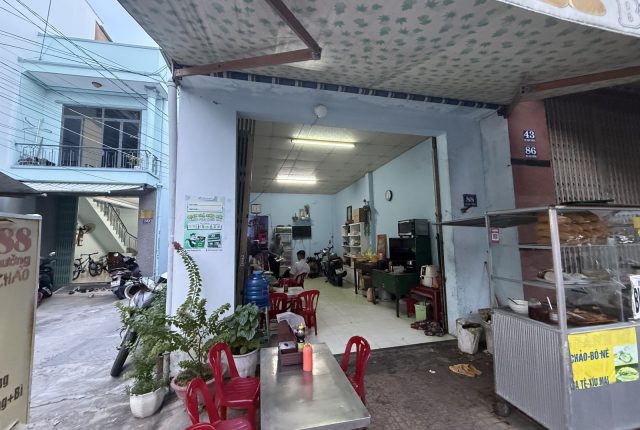 Nhà cấp 4 lô góc 2 mặt tiền đường Mai Xuân Thưởng, Nha Trang 57m², kinh doanh được